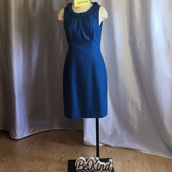 Dark teal blue dress by J.CREW in size 6 fall/wntr - Picture 1 of 15